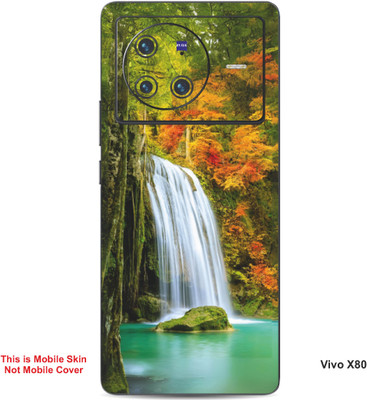 VYBE The Smart Choice Vivo X80 Naturel Mobile Skin(Dirty Orange, Green 14)