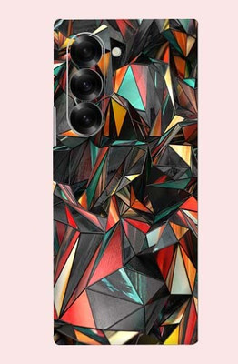 OggyBaba Samsung Galaxy Z Fold7 Mobile Skin(Polygon Red)