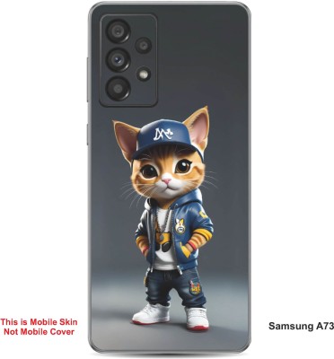 VYBE The Smart Choice Samsung A73 Super Cat Embossed Mobile Skin(Gravel 3)