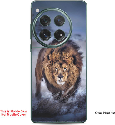 VYBE The Smart Choice One Plus 12 Lion Embossed Mobile Skin(Judge Grey 34)