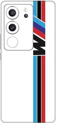 Vcare GadGets Red Black Blue Strips Vivo V29 5G Mobile Skin(Multicolor)