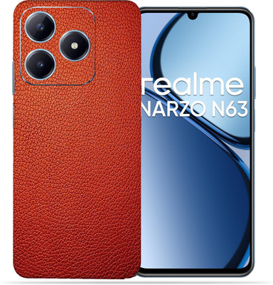 OggyBaba OggyBaba Realme Narzo N63 Mobile Skin(Red Leather)