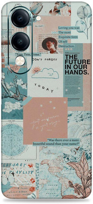 SkinoMania Vivo Y19e Premium Vinyl Mobile Skin (Multicolor) Mobile Skin(Wallpaper-Asthetic)