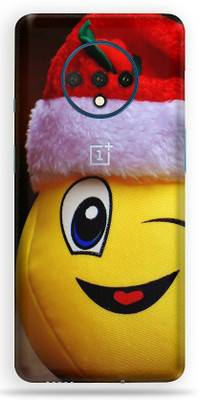 AsSkin Oneplus 7T Mobile Skin(Smiley Emoji Back Skin With High Matte Finish)