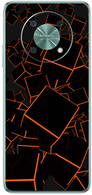 FCS Huawei nova Y90 Printed Back skin Mobile Skin(Red Blue Texture)