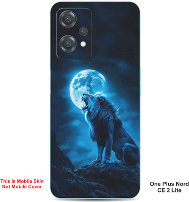 VYBE The Smart Choice One Plus Nord CE 2 Lite Lion Embossed Mobile Skin(Water Blue 39)