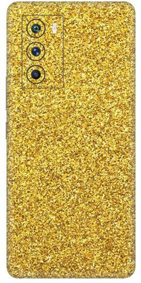 Vcare GadGets Glitter Gold vivo i QOO 9 SE 5G Mobile Skin(Glitter Gold)