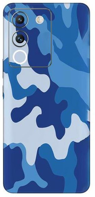 Vcare GadGets Blue Abstract Camouflage Vivo Y200 5G Mobile Skin(Multicolor)