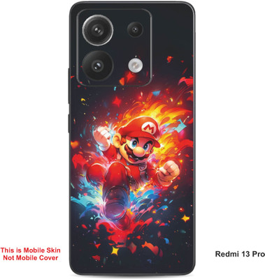 VYBE The Smart Choice Redmi 13 Pro Super Mario Embossed Mobile Skin(Lava Red A1)