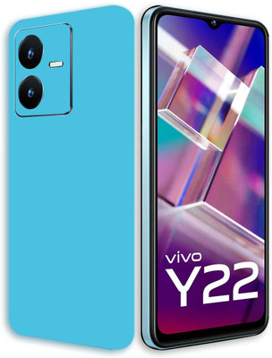 BugguSkin VIVO Y22 Mobile Skin(Ultra Super Lightblue Matte Skin With High Matte Finish.)