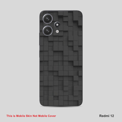 VYBE The Smart Choice Redmi 12 Pattern Mobile Skin Mobile Skin(Multi Colour S7)