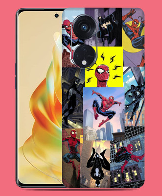 SkinoMania Oppo Reno 8T 5G Mobile Skin(Multicolor Spiderman Comic)