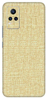 Vcare GadGets Vivo Y21e 5 G Mobile Skin(Light Hemp Wooden)