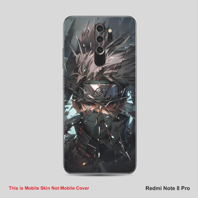 VYBE The Smart Choice Redmi Note 8 Pro Kakashi Mobile Skin Mobile Skin(Natural Grey B33)