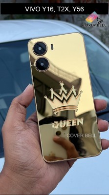 coverbell VIVO Y16 GOLD QUEEN, VIVO Y56, VIVO T2X Mobile Skin(GOLD MIRROR)