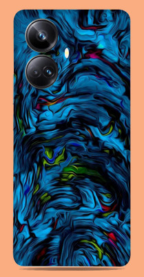 SkinoMania Realme 10 pro + 5g Mobile Skin(Multicolor Blue-Lava)