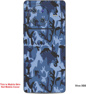 VYBE The Smart Choice Vivo X80 Camouflage Embossed Mobile Skin(Judge Grey 14)