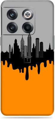 SkinoMania Oneplus 10T Mobile Skin(Multicolor Building Art)