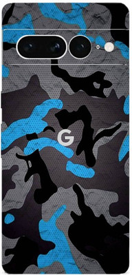 BUGGU Google Pixel 7 Pro Mobile Skin(Ultra Super Camouflage Blue Skin With High Mattte Finish.)