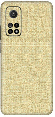 Vcare GadGets Mi 10 T 5G Mobile Skin(Light Hemp Wooden)