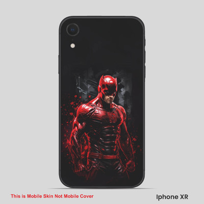 VYBE The Smart Choice iPhone XR Super Hero Mobile Skin(Misty Rose, Black 1)