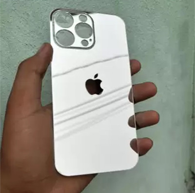 MOBIZONE IPHONE 14 PRO MAX SILVER MIRROR BACK PANNEL Mobile Skin(Silver)