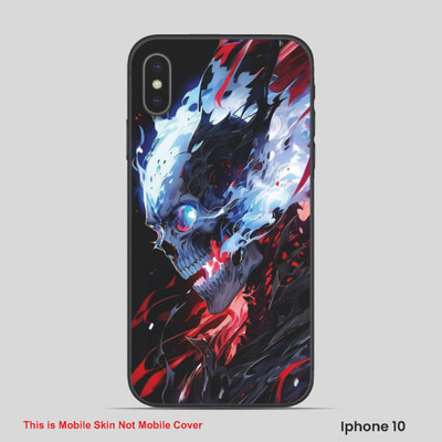 VYBE The Smart Choice iPhone 10 Horror Mobile Skin(Blue Angel 2)