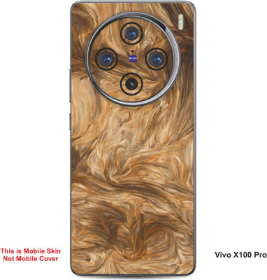 VYBE The Smart Choice Vivo X100 Pro Abstract Embossed Mobile Skin(Brown Sugar 19)