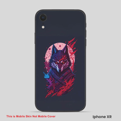 VYBE The Smart Choice iPhone XR Wolf Embossed Mobile Skin(Plum Purple)