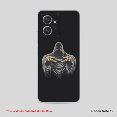 VYBE The Smart Choice Redmi Note 12 Horror Mobile Skin Mobile Skin(Black, Grey A32)