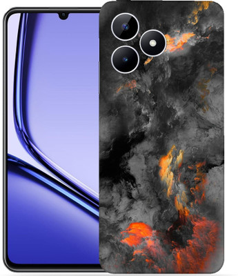 OggyBaba Realme Note 50 Mobile Skin(Black clouds)