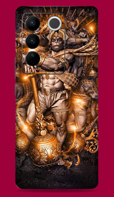 SkinoMania Vivo V27 Pro 5G Mobile Skin(Multicolor Angry Hanuman)