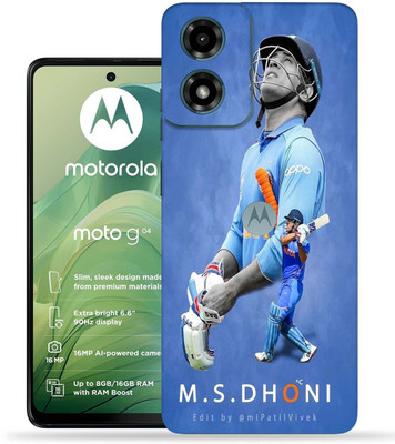 OggyBaba Moto G04 Mobile Skin(Cricketer Dhoni)