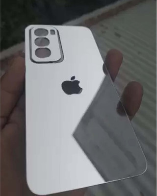 MOBIZONE OPPO RENO 12 PRO 5G SILVER MIRROR BACK PANNEL Mobile Skin(Silver)