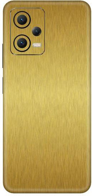 Vcare GadGets Brushed Gold Poco X5 5G Mobile Skin(Gold)