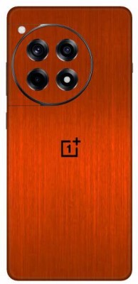 Vcare GadGets Orange Brushed OnePlus 12 R 5G With Logo Mobile Skin(Orange Brushed)