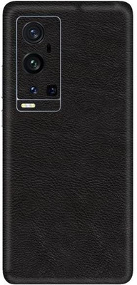 Vcare GadGets Vivo X60 Pro Plus Mobile Skin(Leather Black)