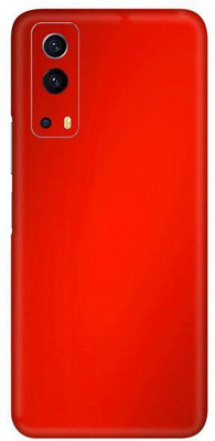 Vcare GadGets Metallic Red Shining vivo i QOO Z3 5G Mobile Skin(Metallic Red Shining)