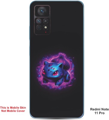 VYBE The Smart Choice Redmi Note 11 Pro Bulbasaur Pokemon Embossed Mobile Skin(Warm Purple A1)