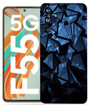 OggyBaba Samsung Galaxy F55 5g Mobile Skin(Blue Poly)