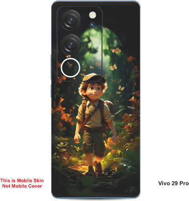 VYBE The Smart Choice Vivo 29 Pro Animated Little Boy Mobile Skin(Light Moss Green B2)