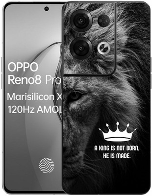 FCS OPPO Reno8 Pro 5G Printed Back Skin: Lion Mobile Skin(Lion Skin)