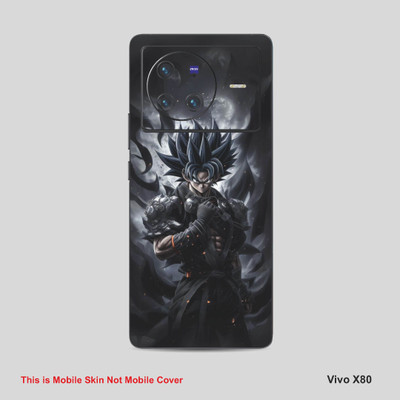 VYBE The Smart Choice Vivo 80X Goku Mobile Skin Mobile Skin(Bright Grey 16)