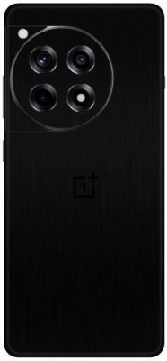 Vcare GadGets Brushed Black OnePlus 12 R 5G With Logo Mobile Skin(Brushed Black)