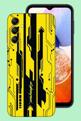 WeCre8 Skin's Samsung Galaxy A14 5G Mobile Skin(Dark Yellow Cyber Multicolor Mobile Skin)