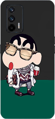 TJ CREATION Realme X7 MAX 5G Mobile Skin(Ultra Super Happy Shinchan With High Matte Finish.)
