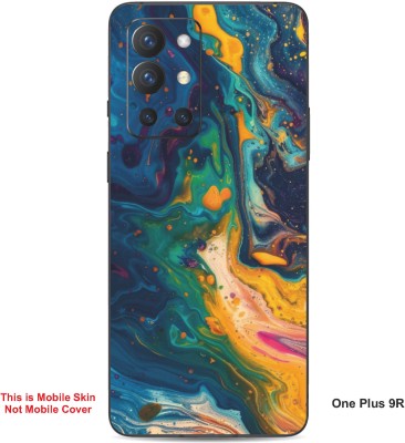 VYBE The Smart Choice One Plus 9R Art Embossed Mobile Skin(Denim A6)