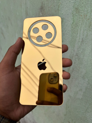 TWROP OPPO F27 5G ACRYLIC MIRROR BACK PANNEL Mobile Skin(Gold)