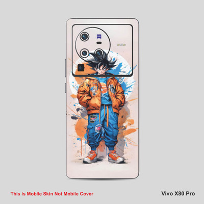 VYBE The Smart Choice Vivo 80X Pro Goku Mobile Skin Mobile Skin(Denim Blue 17)