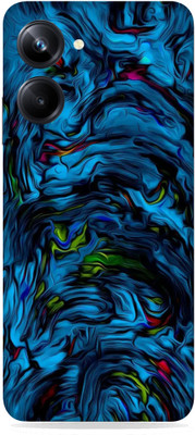 SkinoMania Realme 10 pro (5G) Mobile Skin(Multicolor Blue-Lava)